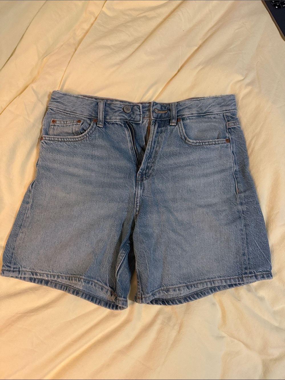 Zara Light Blue Denim Jean Shorts